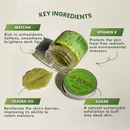 Handmade Heroes Lip Scrub and Mask Bundle - Clean Sustainable Skincare Lip Exfoliator and Treatment