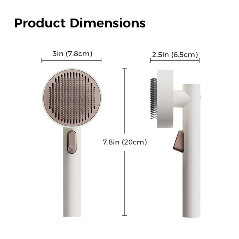 VOOCOO Self Cleaning Slicker Pet Brush, Deshedding Pet Brush, Skin Friendly Deshedding tool for Grooming Dogs & Cats, Suitable for Shedding & Haired Pets, Combs for Pet Grooming - BeesActive Australia