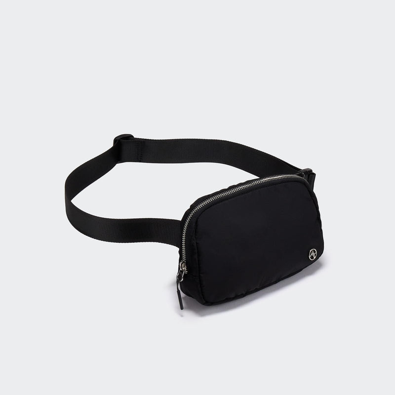 Pander Unisex Belt Bag Fanny Pack for Women with Adjustable Strap, Small Waist Pouch for Workout Running Traveling Hiking Black One Size