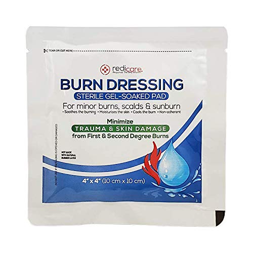 8 Pack - Burn Gel Dressing 4" X 4" Burn Care First Aid Treatment for Burns, scalds & sunburns - BeesActive Australia
