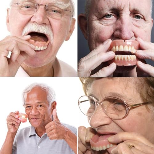 Fake Teeth-Do It Yourself Denture-Top and Bottom Temporary Teeth, Easy and Convenient, Common to All situations