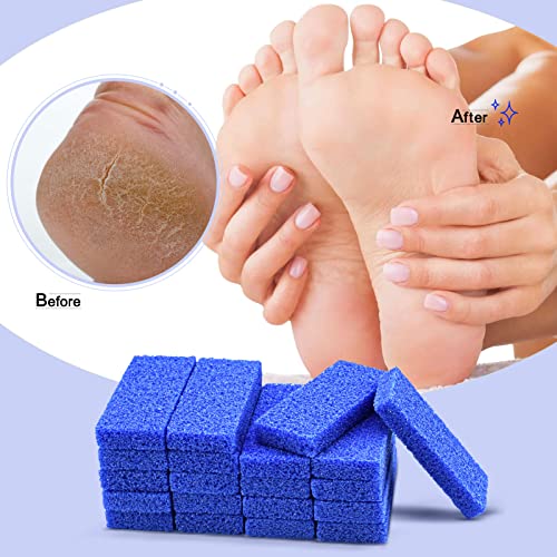 Disposable Pumice Pads and Professional Manicure Kit Bundle 140 Pack, Include Foot Scrubber Sponge Pedicure Stone 40 Pack and Disposable Manicure Kit Basics 3 Piece Nail Kit 100 Pack