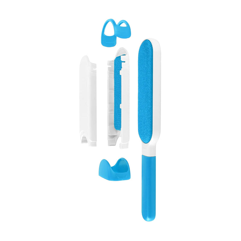 Nobleza lint brush animal hair, reusable lint roller, pet hair remover with extremely easy cleaning, self-cleaning pet hair remover for removing cat hair and dog hair Blue-1 - BeesActive Australia