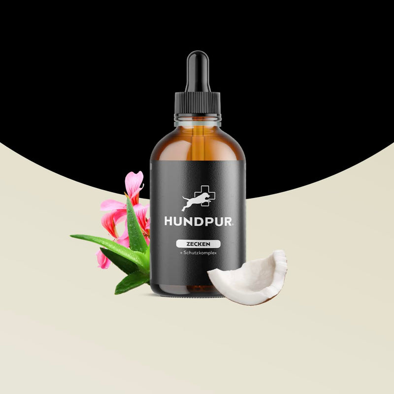 Hundpur tick tincture 50 ml - repellent against ticks - insect spray for dogs - essential oils against ticks, fleas, mites and mosquitoes - made in Germany - BeesActive Australia
