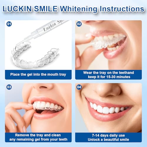 Teeth Whitening Gel Kit: 44% Teeth Whitening Gel Refills and Dental Gingival Barrier Protection Gel- No Sensitivity Teeth Whitening and Protection for a Brighter Whiter Smile