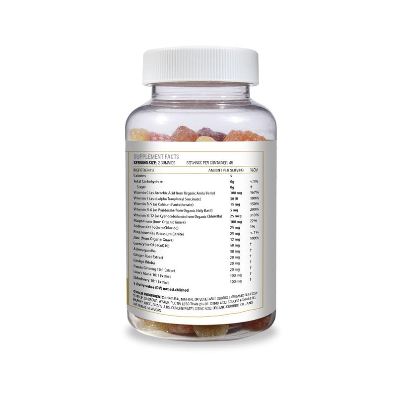 ACTIF Travel Mega Support with 15+ Advanced Factors – Non-GMO, Fast-Acting, Made in USA, 90 Gummies