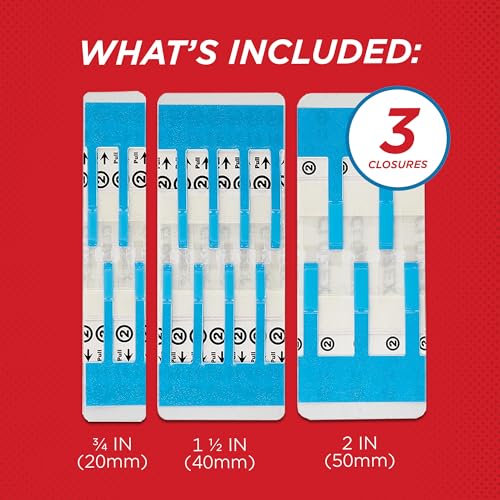 Clozex Emergency Wound Closure Bundle, Skin Closure Device for Laceration Repair Without Stitches – Treat 5 Individual Wounds, Combine for Up to 7 1/4" Total Length