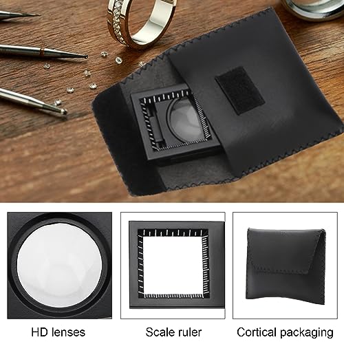 Rongon 10X 28MM Pocket Magnifier Small Folding Jewelers Loupe 5