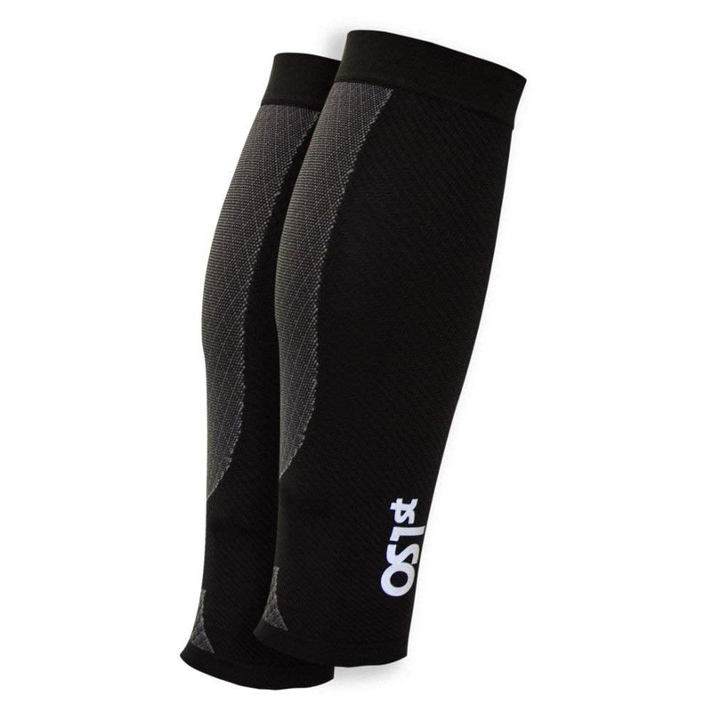 OS1st Calf Compression Sleeves for Men & Women relieves shin splints, leg fatigue and reduces recovery time X-Large Black - BeesActive Australia
