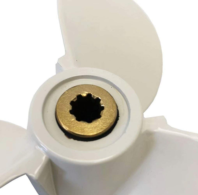 Boat Propeller for Yamaha 4hp 5hp 6hp 4A 4M 5M 5C F4 F6L F6S F5A F6C Yamaha Outboard Propeller 2/4-stroke Engine White 7 1/2" Dia. X 8" Pitch - BeesActive Australia