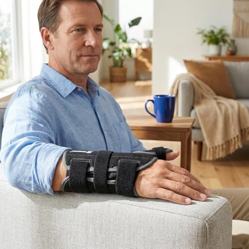 TIMTAKBO Thumb Spica Splint Right Hand Carpal Tunnel Wrist Thumb Brace L/XL
