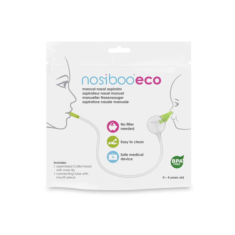 Nosiboo Eco Baby Nasal Aspirator/Nose Sucker - Silent, Portable Nose Cleaner - Mouth-Operated Nose Suction Power - BeesActive Australia