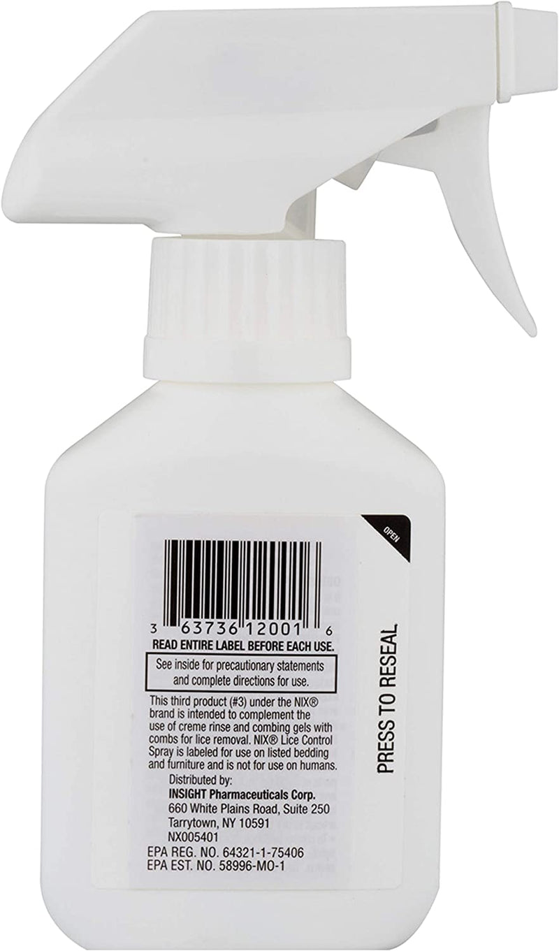 Nix Lice & Bed Bug Killing Spray for Home, Bedding & Furniture, 5 fl oz (Pack of 2) 5 Fl Oz (Pack of 2) - BeesActive Australia
