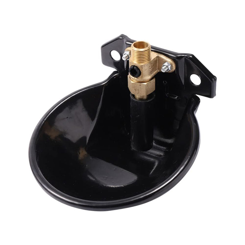 Metal Sheep Automatic Water Drinking Bowl, Thickened Steel Automatic Goat Waterer Fountain with Copper Valve Touch Switch,Farm Water Drinking Equipment BLACK - BeesActive Australia