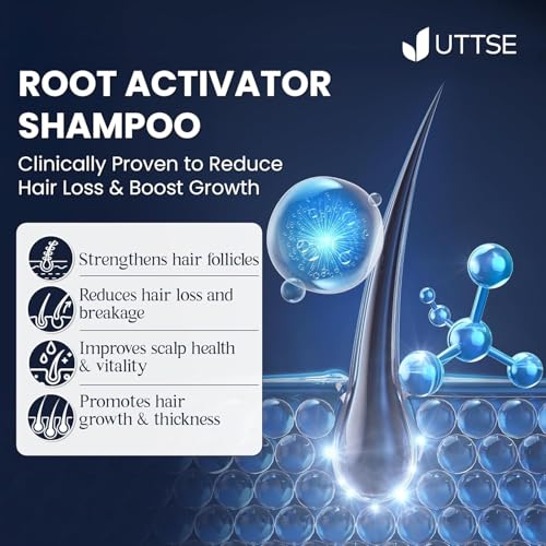 Root Activator Shampoo for Men: Hair Growth Shampoo for Men's Thinning Hair and Hair Loss - Men's Scalp Care - 10.1 fl oz / 300 mL Natural 10.1 Count (Pack of 1)