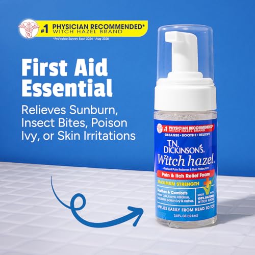 T.N. Dickinson's Witch Hazel Pain & Itch Relief Foam | 3.5 Fl Oz