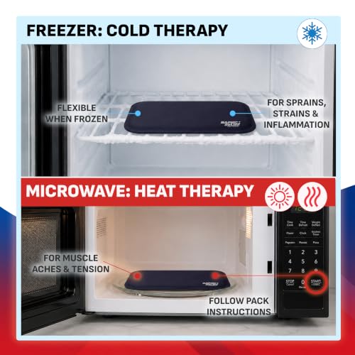 Rapid Relief Hot or Cold Gel Compress, 8x12 Ice Pack for Pain Relief Injury Large (Pack of 1)