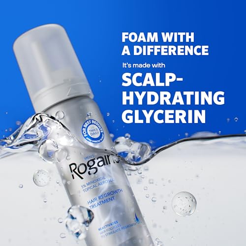 Men's Rogaine 5% Minoxidil Foam, 1-Month Supply, 2.11 oz 2.11 Ounce (Pack of 1)