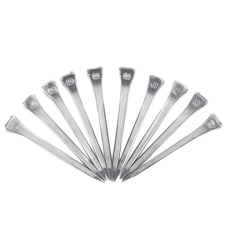 Yosoo Horseshoe Nails Set E6 250PCS Steel Horse Hoof Nail, Horseshoe Nails 2.13inch Firmly Horse Tool Horse Hoof Nail with Good Elasticity Steel Hoof Peg Securing Accessory for Training - BeesActive Australia