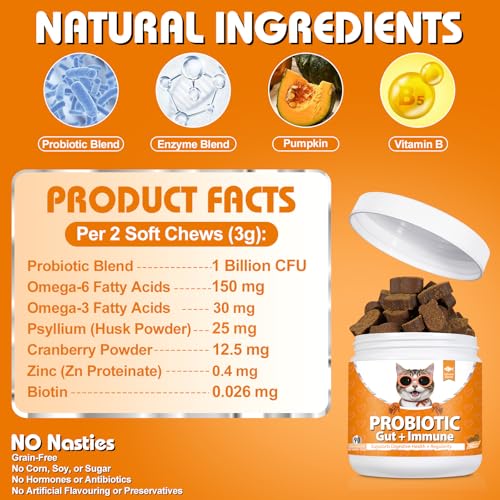 Bailey & Buddies Cat Probiotics & Allergy Relief Bundle – Digestive Support, Itchy Skin Relief, Immune & Gut Health Supplements for Cats