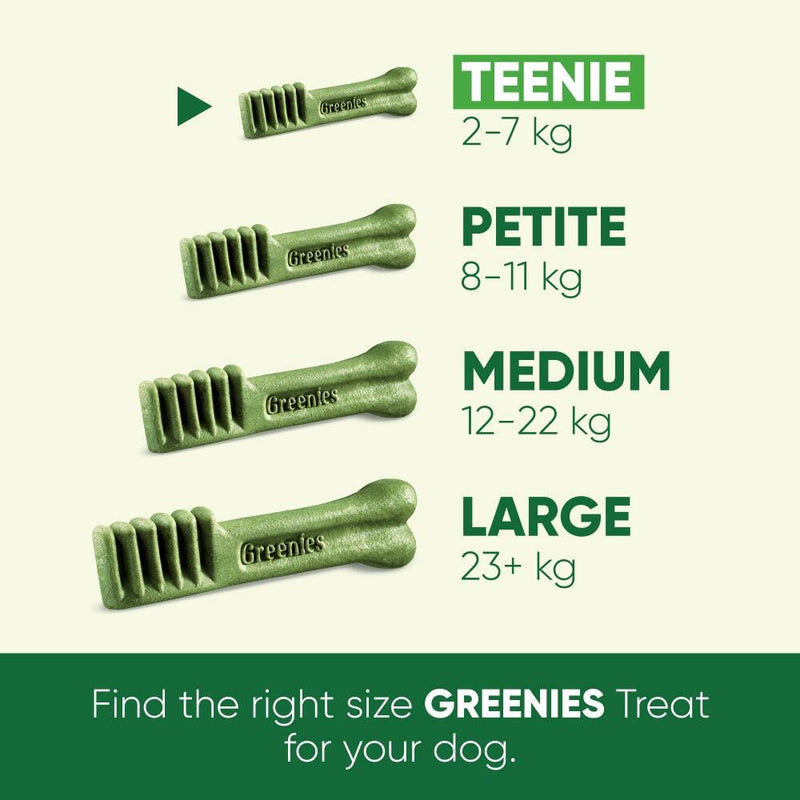 GREENIES Dental Sticks for small dogs weighing 2 to 7 kg - 43 chew sticks - Veterinary certified oral hygiene treats, 340g