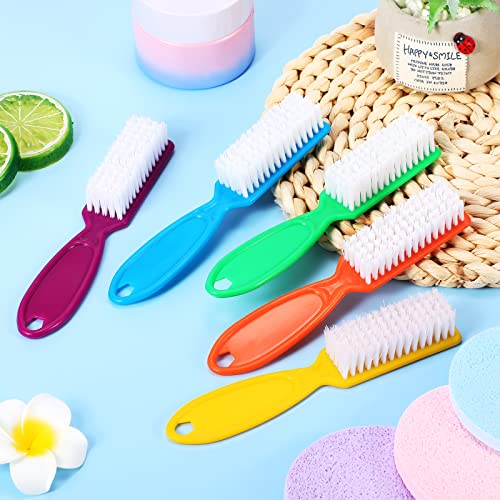 Patelai 15 Pieces Nail Brush Handle Grip for Fingernail Toe Scrub Cleaning Bright