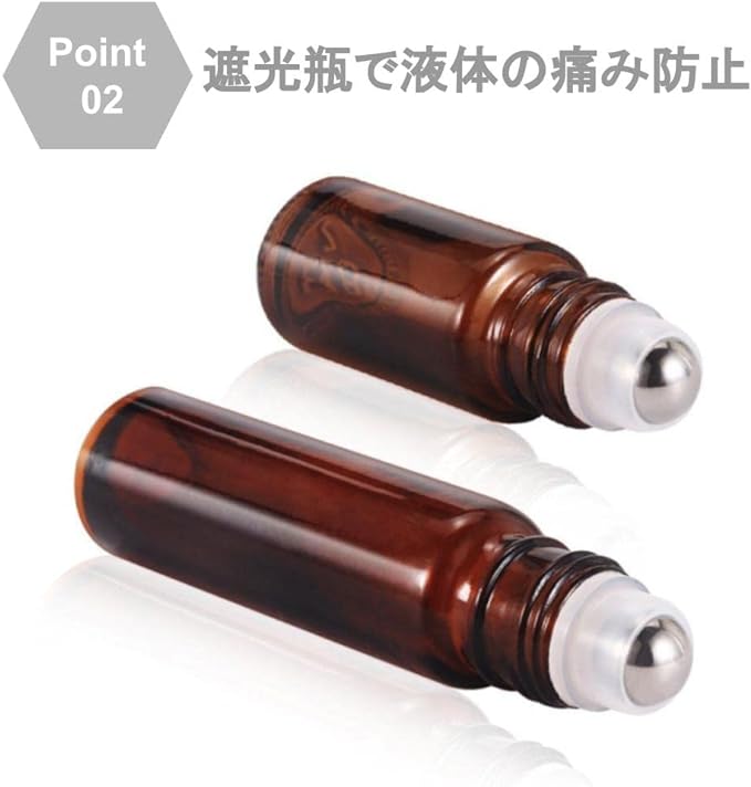 Chocople Roll On Bottle Light Filtering Jar Atomizer Set of 20 with 5 Funnels (5ml) -  Australia