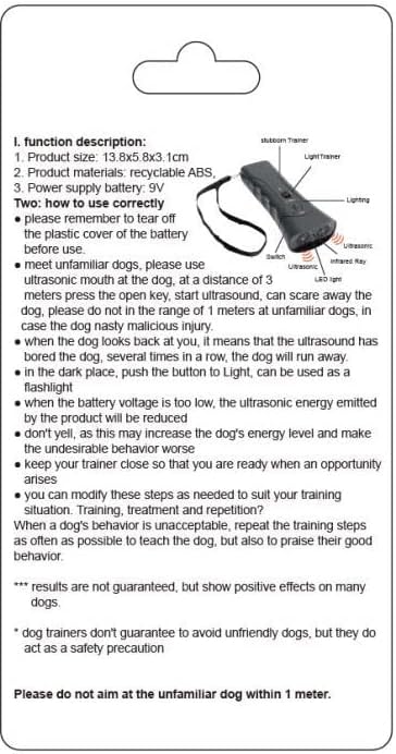 Green Turks Barx Buddy Dog Barking Deterrent Devices, Handheld Pet Gentle Trainer Device, Bark Control Indoor Outdoor Training Tool Grey - BeesActive Australia