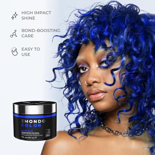 XMONDO Color Super Blue Depositing Mask, Hair Dye, 8 Fl Oz