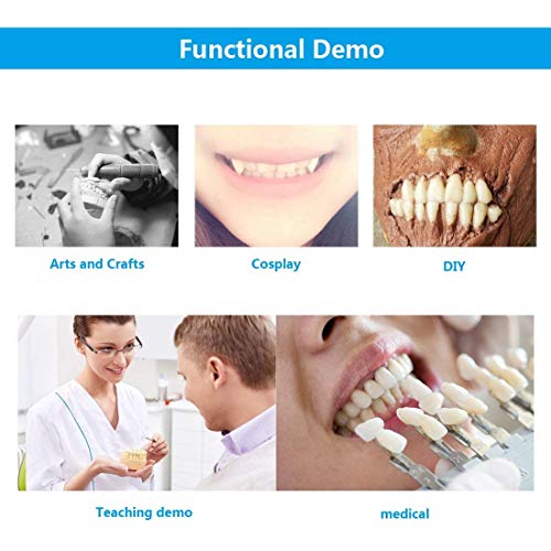 RZJZGZ 168 Pcs Dental Synthetic Resin Tooth Denture Temporary False Teeth 6 Sets False Teeth 23 A2