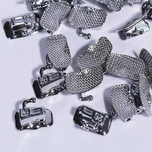 DENTASOP 80 Pcs Simple Metal Mouth Tubes Set Orthodontic Leather Straps for MBT/Roth Tools 0.022 (0.022 2nd MBT) 0.022 2nd MBT