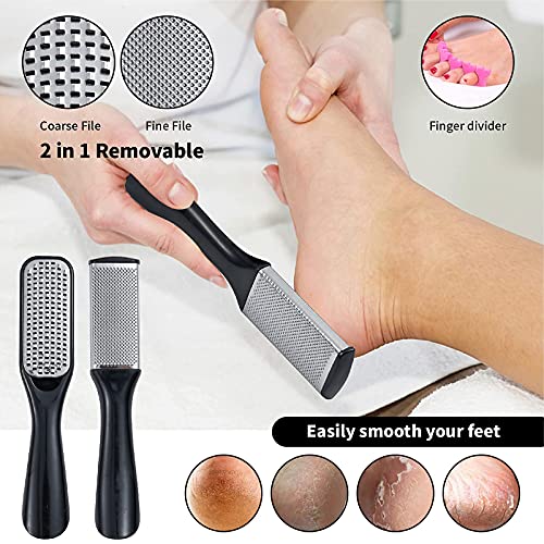 31Pc Professional Pedicure Kit, Nail Clipper, Foot Rasp and Callus Remover