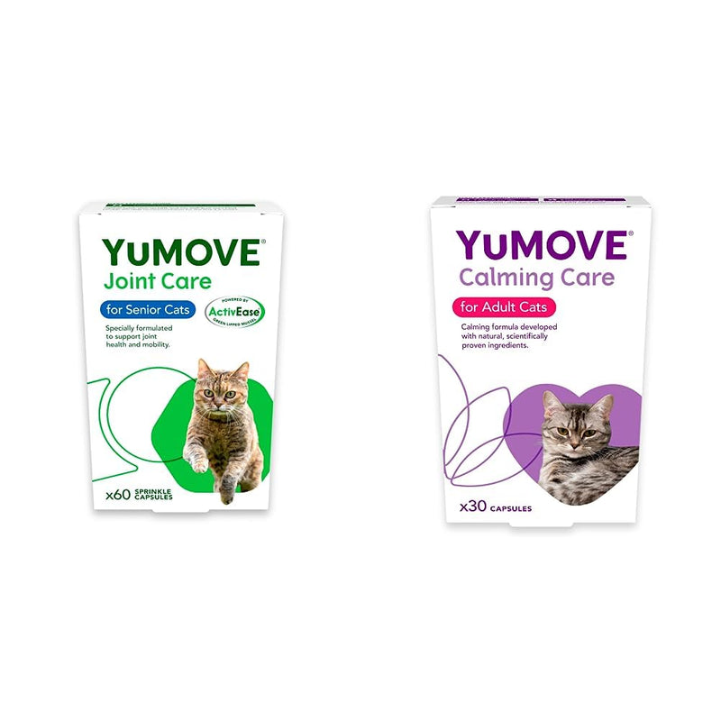 YuMOVE Senior Cat | Joint Supplement for Older, Stiff Cats, with Glucosamine, Chondroitin & Calming Care for Cats | Previously YuCALM Cat | Calming Supplemnent for Cats + YuMOVE Calming Care for Cats