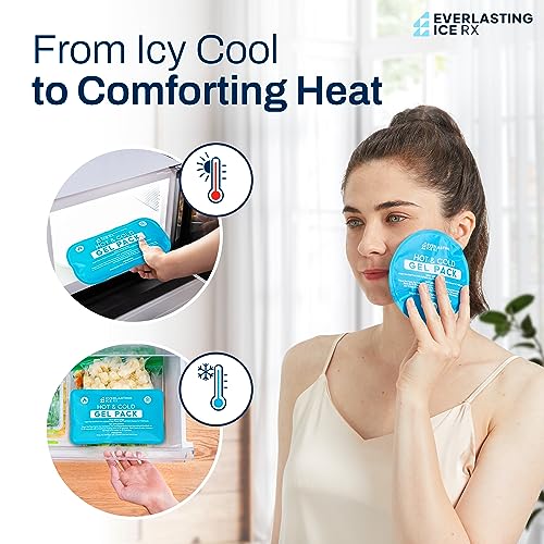 Reusable Hot and Cold Gel Ice Packs for Injuries, 7 Pack Variety Set