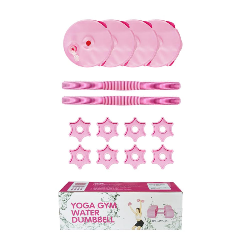 Water Filled Dumbbells Set for Women Travel Weights Adjustable Pink: 4~12 Lbs - BeesActive Australia