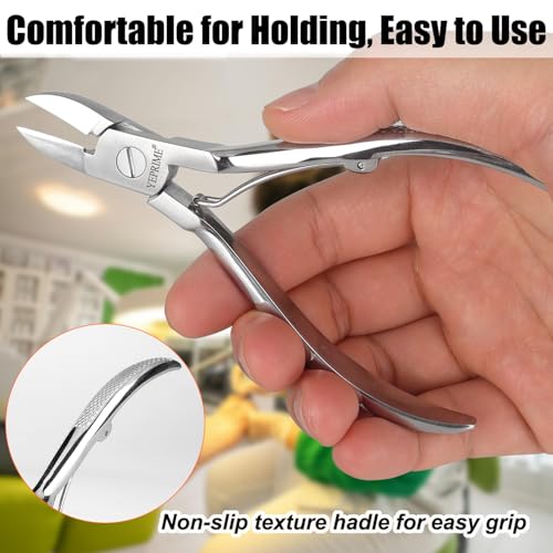 Toenail Clippers for Thick and Ingrown Nails, Curved Blade Curved Blades