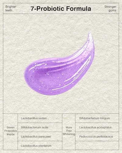 3Pc 7-Pro Whitening Toothpaste,Deep Whitening Toothpaste with Purple Beads Bottle