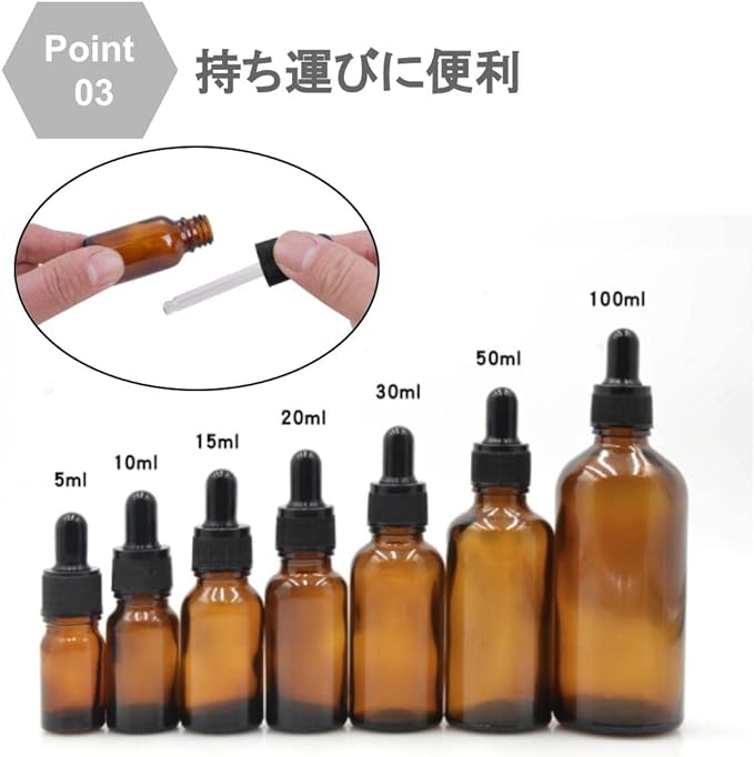 Chocople Light Filtering Jar with Dropper Essential Oil Aroma Oil Refill Storage Glass Brown with Funnel Set of 20 (30ml) -  Australia