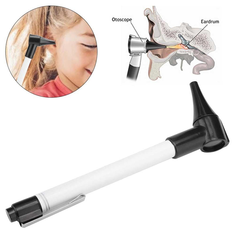 Slimline Stainless Pocket Otoscope, Handheld Ear Scope Otoscope with Soft LED Light & 7 Specula Tips for Kids Adults Pets Animals - BeesActive Australia