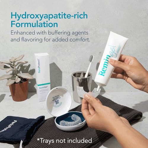 ReminGel Hydroxyapatite Tooth Remineralization Gel - Strengthen Enamel, Repair Teeth & Reduce Sensitivity - Fluoride-Free Remineralizing Treatment for Tooth Decay Prevention