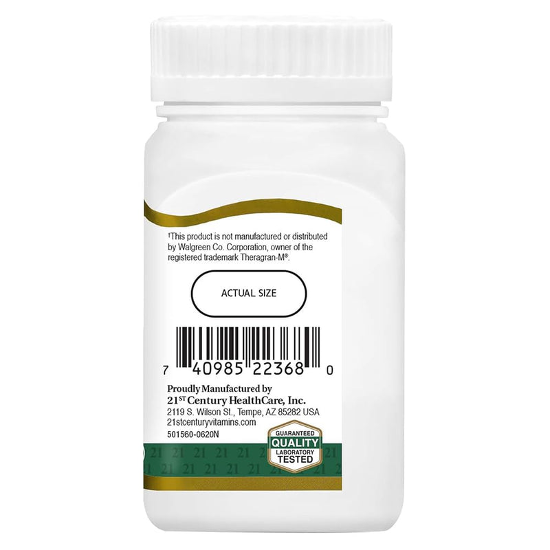 21st Century Therapeutic M Multivitamin & Mineral Tablets, 130 Count Unflavoured 130 Count (Pack of 1)