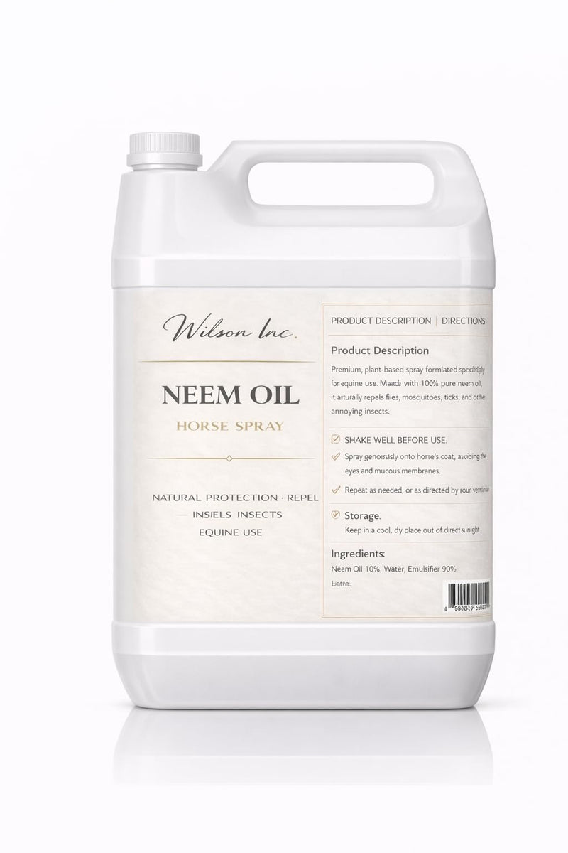 Equine Neem Oil Spray – Premium Ready to Use Neem Oil Mist for Horses – Elegant Daily Care for Horses, Stables & Insect-Prone Areas (250ml) 250ml