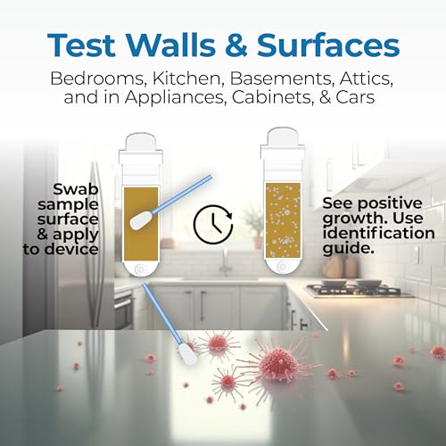 Indoor Air Quality Test Kit by Detekt (USA) for Mold/Bacteria - Home/HVAC 6