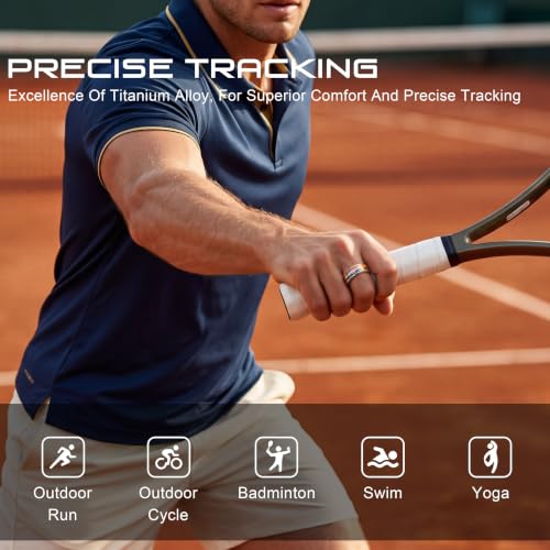 Smart Ring–Fitness&Health Tracker,Heart Rate,SpO2,Sleep,No Sub,IP68 9