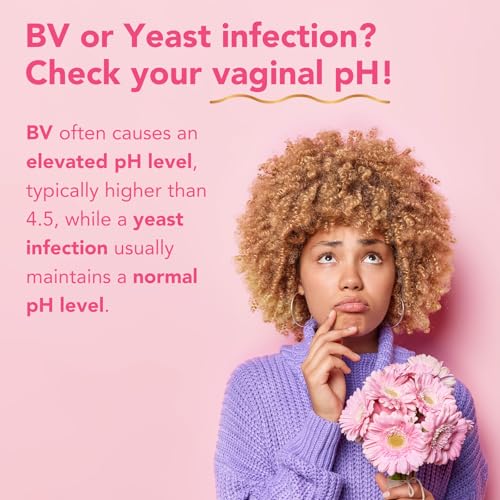 Easy@Home Vaginal pH Test -30 Strips | BV Test Kit at Home for Women | Yeast Infection Test + pH Balance for Women 30 Count
