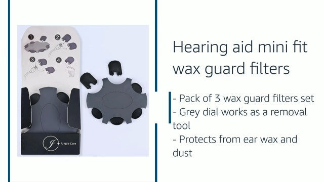 for Oticon Hearing Aid MiniFit Wax Guard Filters ProWax Replacement Cerumen Stop Suitable for Oticon RITE RIC Models (6) 6