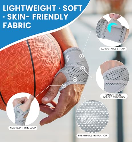 2-Pack Ultra-Thin Wrist Braces, Breathable Comfort Mesh Fabric Support for Pain Relief - Ideal for Carpal Tunnel, Tendonitis, Sports, Fitness and Daily Use - Adjustable Wrist Support (Gray) Gray