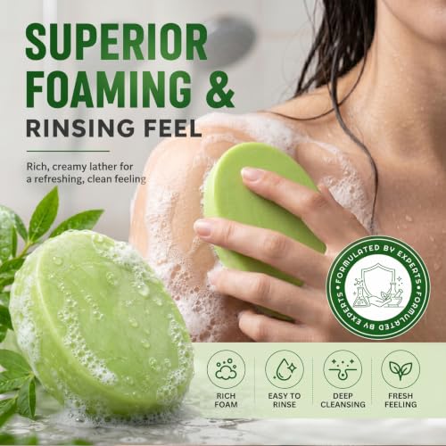Antifungal Soap, Antibacterial Soap Bar with Tea Tree Oil, 2 Bars 4.1 Ounce (Pack of 2)