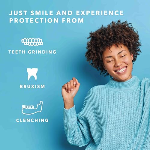 Just Smile Night Guard, Mouthguard for Teeth Grinding and Bruxing, Aqua