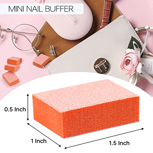 40Pcs Disposable Pumices and 50Pcs Nail Files 180 Grit and 50Pcs Mini Buffers 80/100 Grit Bundle
